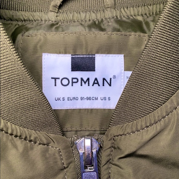 Green Topman Bomber from Nordstroms - Picture 2 of 2